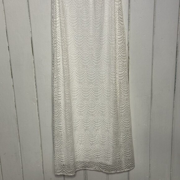 Lilly Pulitzer Parigi Elbow Sleeve Size Small Resort White Lace Maxi Dress NWT - Picture 4 of 9